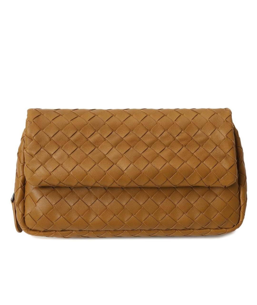 BOTTEGA VENETA Коричневая кожаная сумка через плечо, фото 1