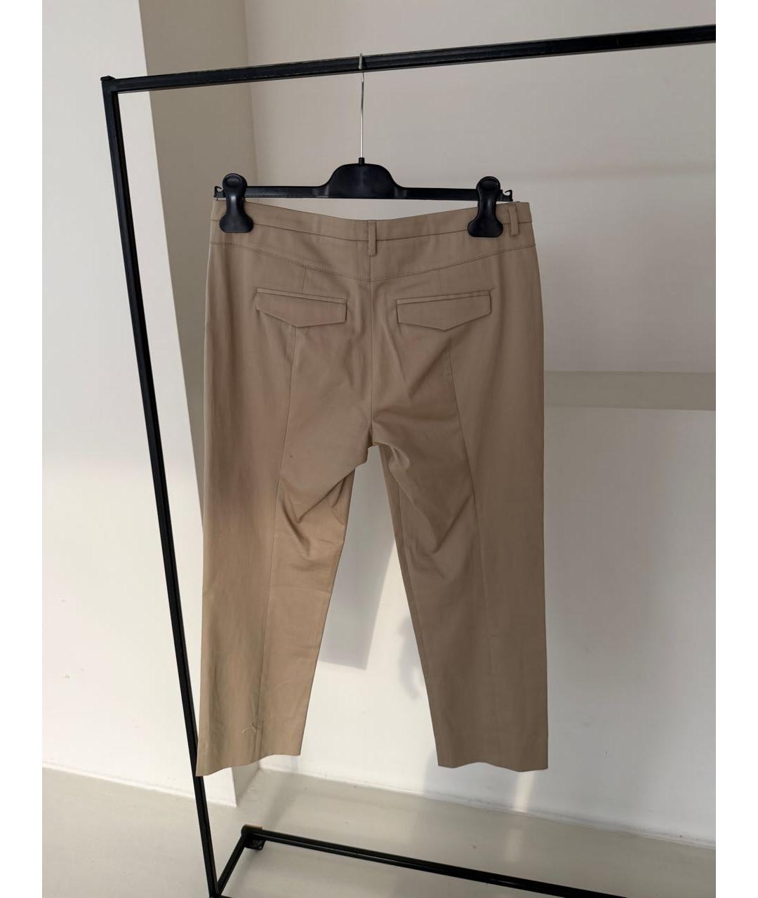 LORO PIANA Хлопко-эластановые прямые брюки, фото 4