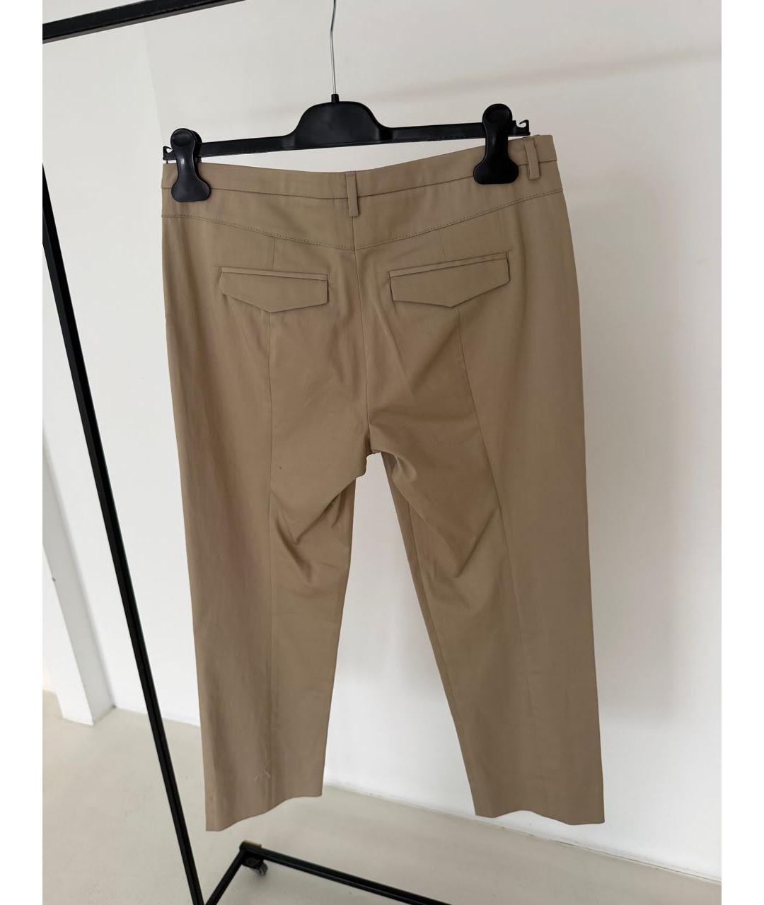 LORO PIANA Хлопко-эластановые прямые брюки, фото 6