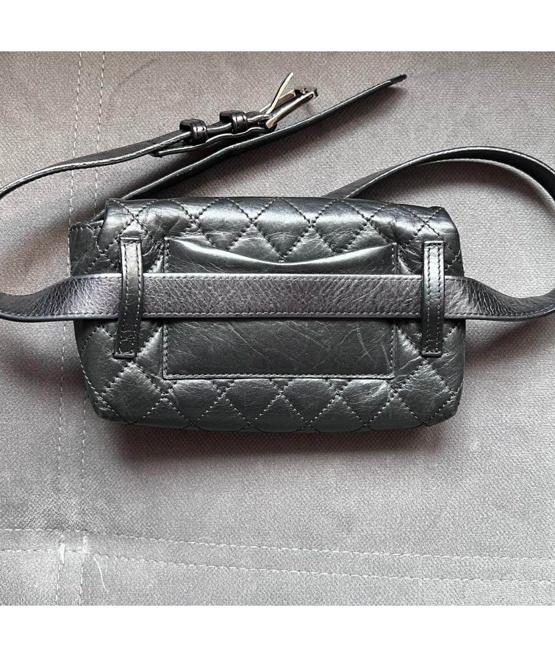 CHANEL Черная кожаная поясная сумка, фото 3
