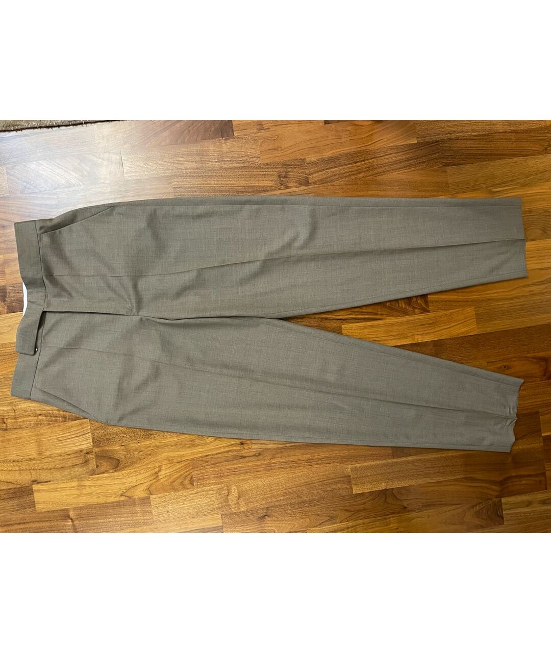 CELINE PRE-OWNED Коричневые шерстяные прямые брюки, фото 7