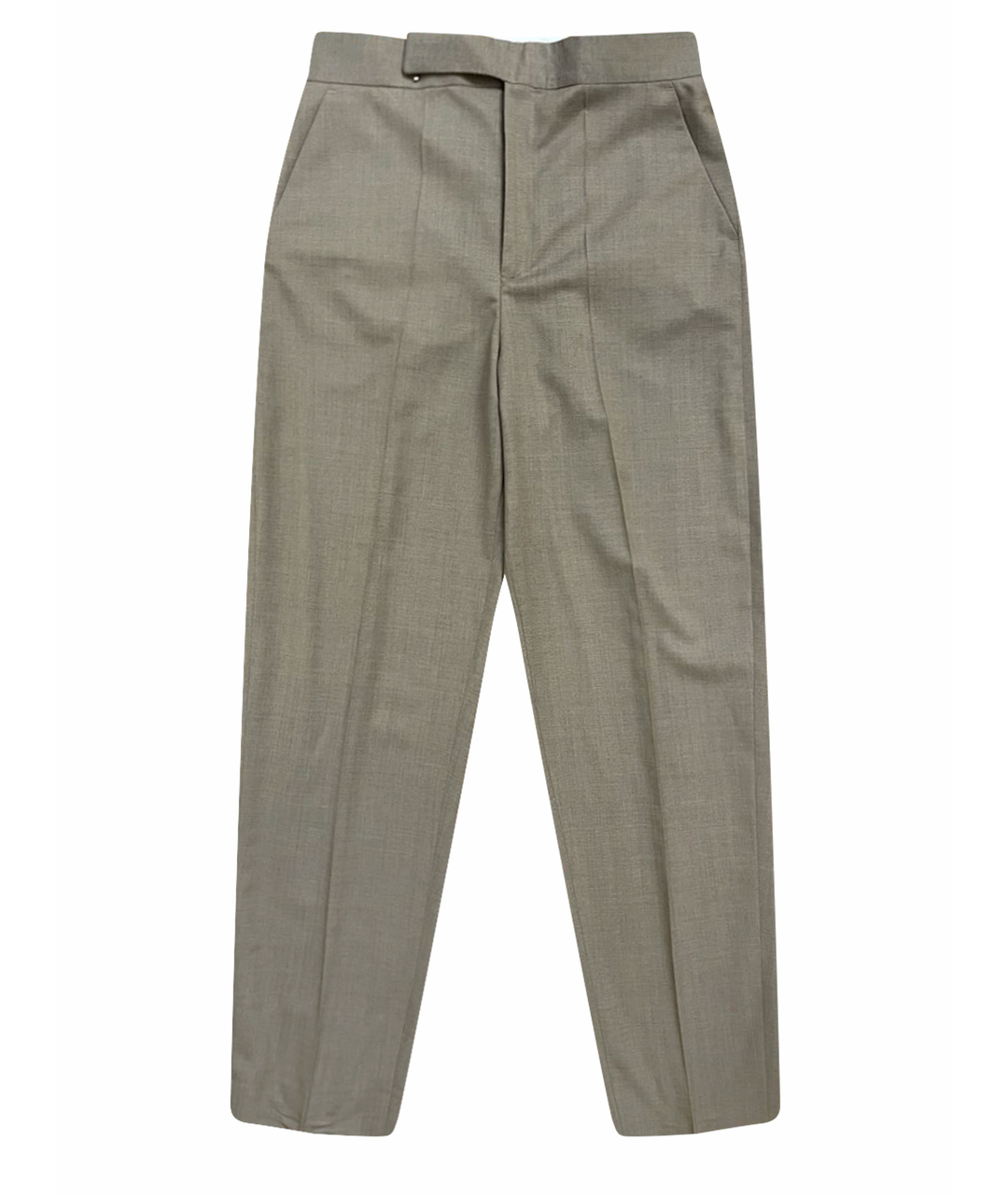 CELINE PRE-OWNED Коричневые шерстяные прямые брюки, фото 1