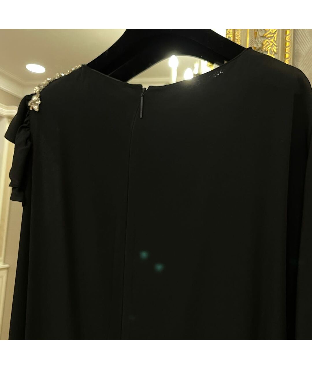 CHRISTOPHER KANE Черное ацетатное вечернее платье, фото 3