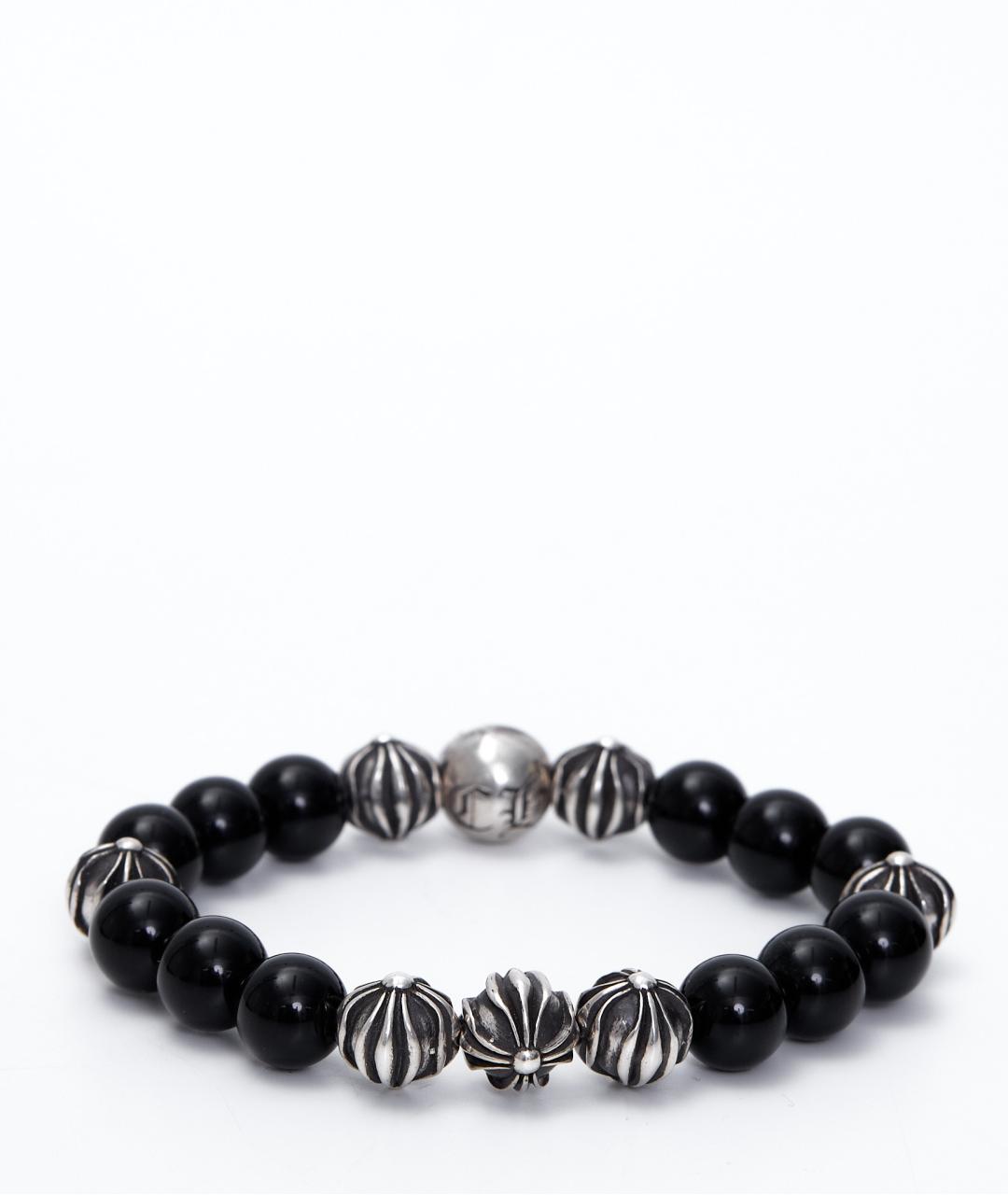 CHROME HEARTS Черный серебряный браслет, фото 2