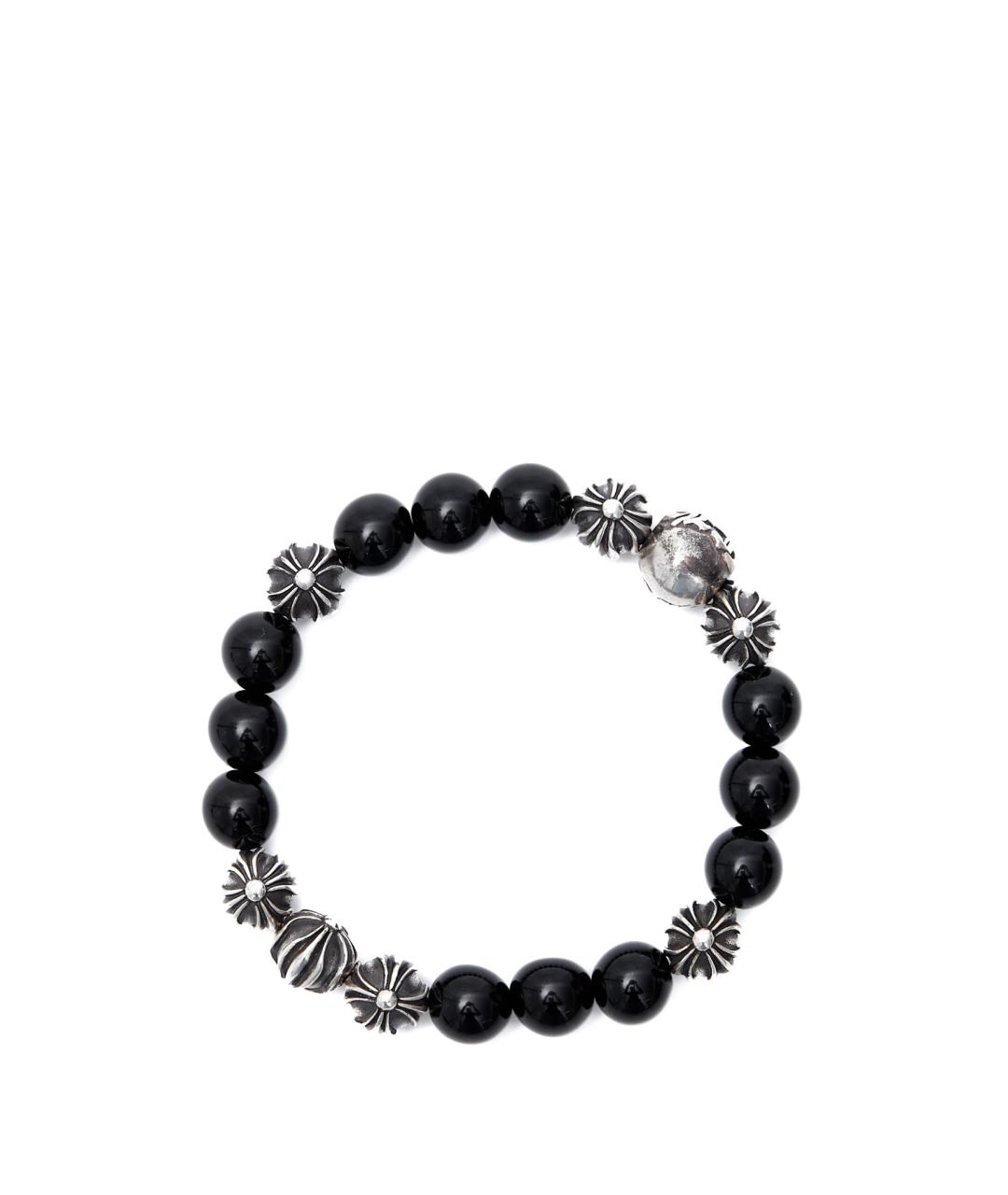 CHROME HEARTS Черный серебряный браслет, фото 4