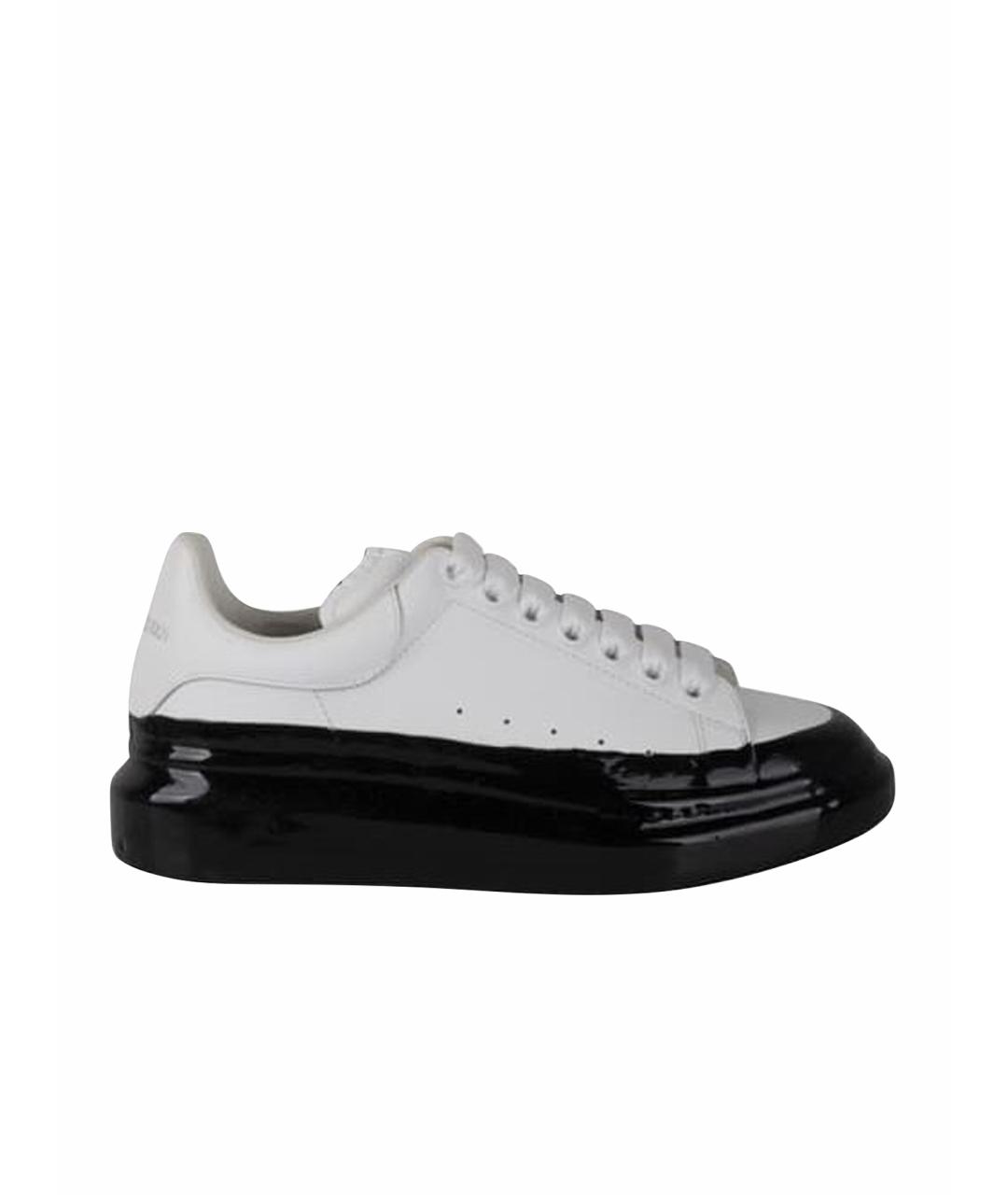 ALEXANDER MCQUEEN Белые кожаные низкие кроссовки / кеды, фото 1