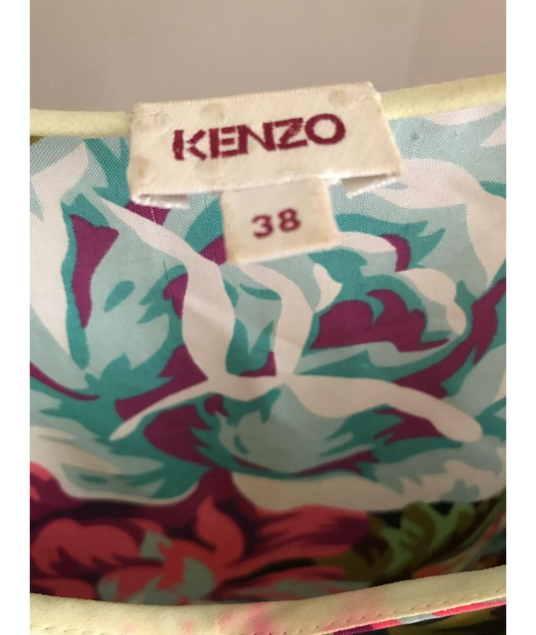 KENZO Мульти шелковый сарафан, фото 5