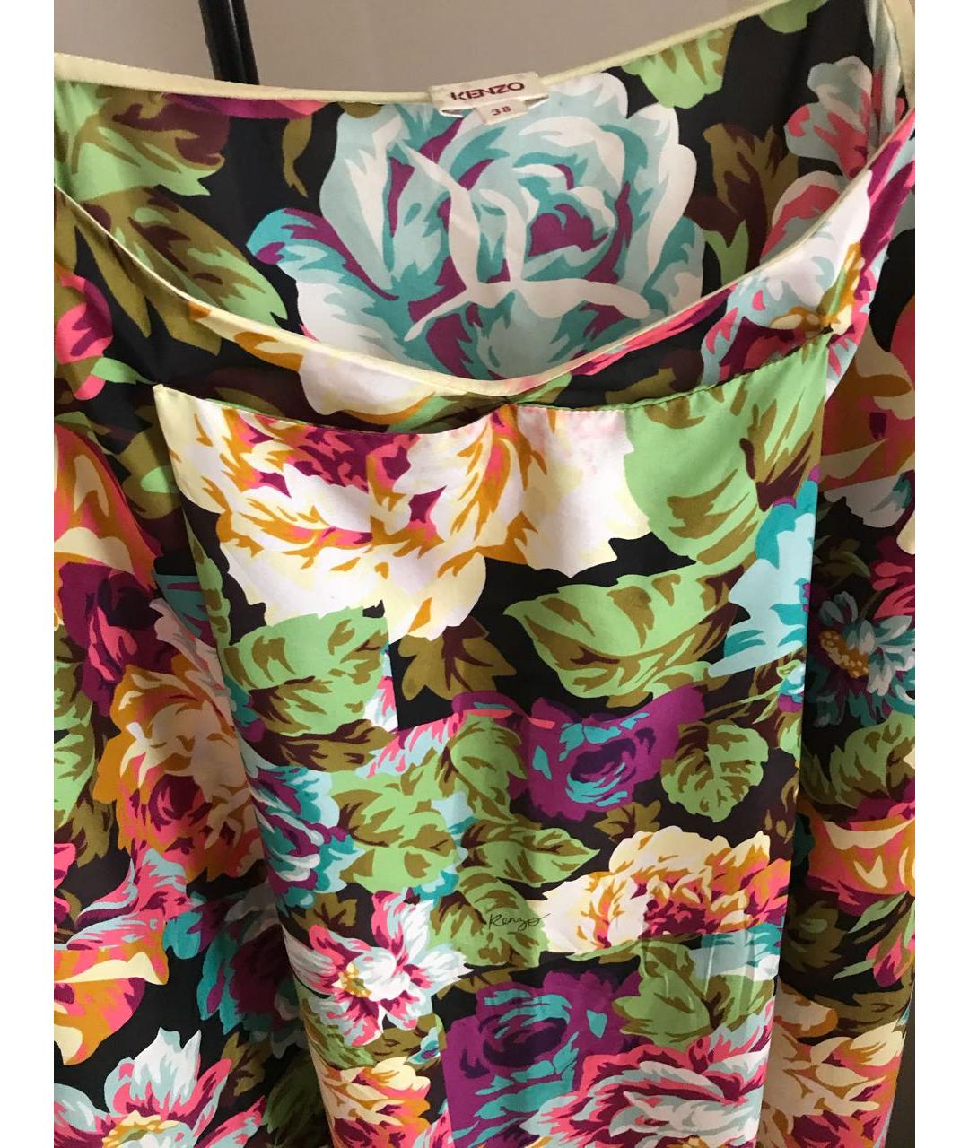 KENZO Мульти шелковый сарафан, фото 4