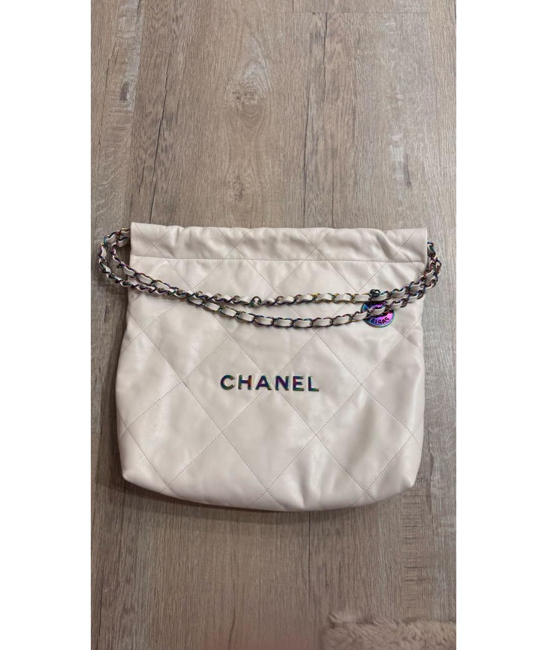 CHANEL Белая сумка тоут, фото 5