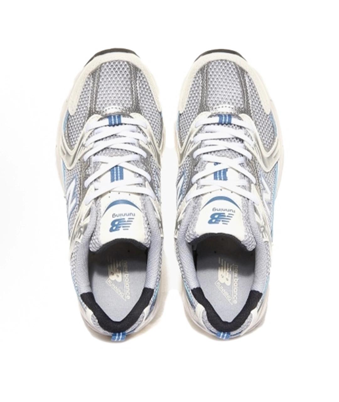NEW BALANCE Голубые текстильные кроссовки, фото 3