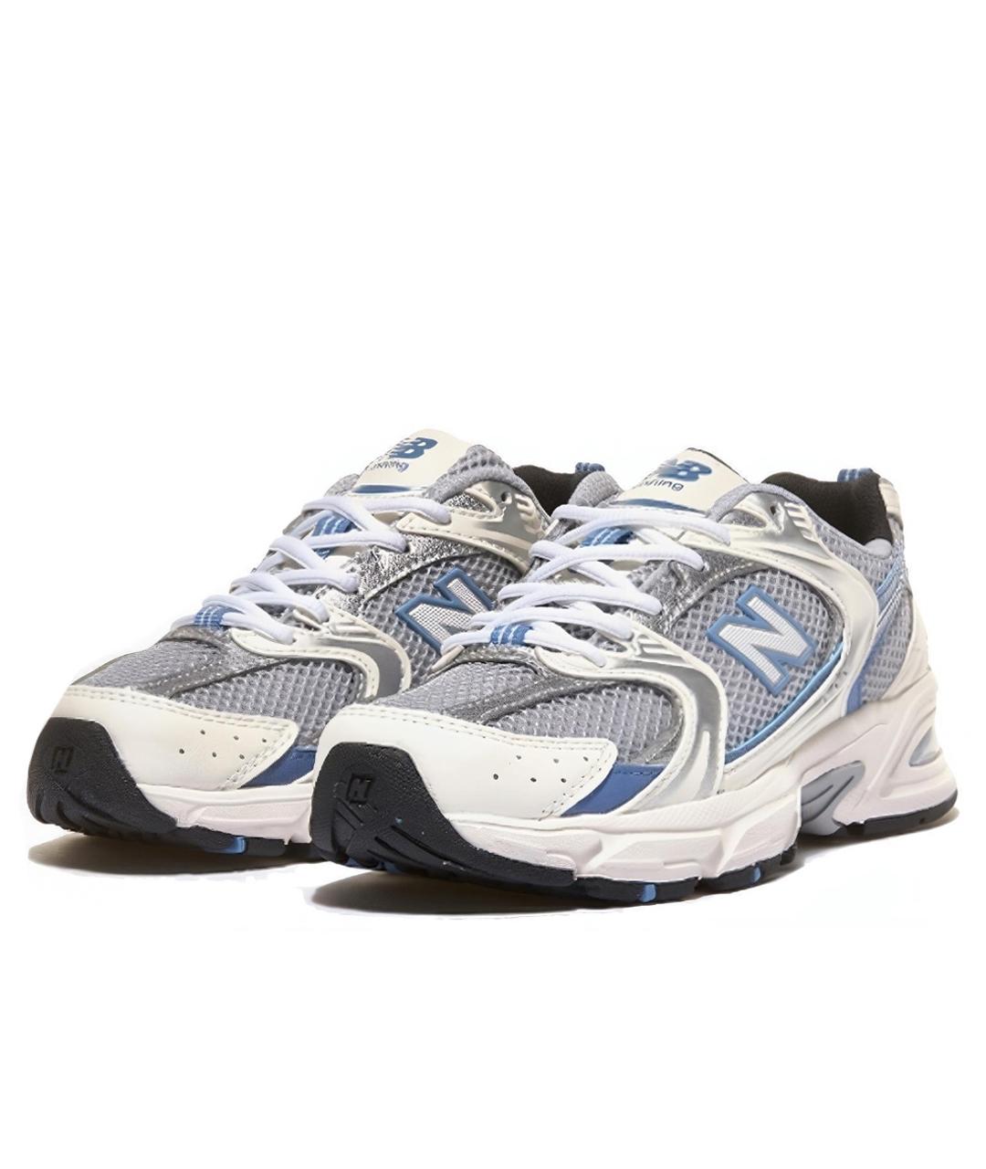 NEW BALANCE Голубые текстильные кроссовки, фото 2