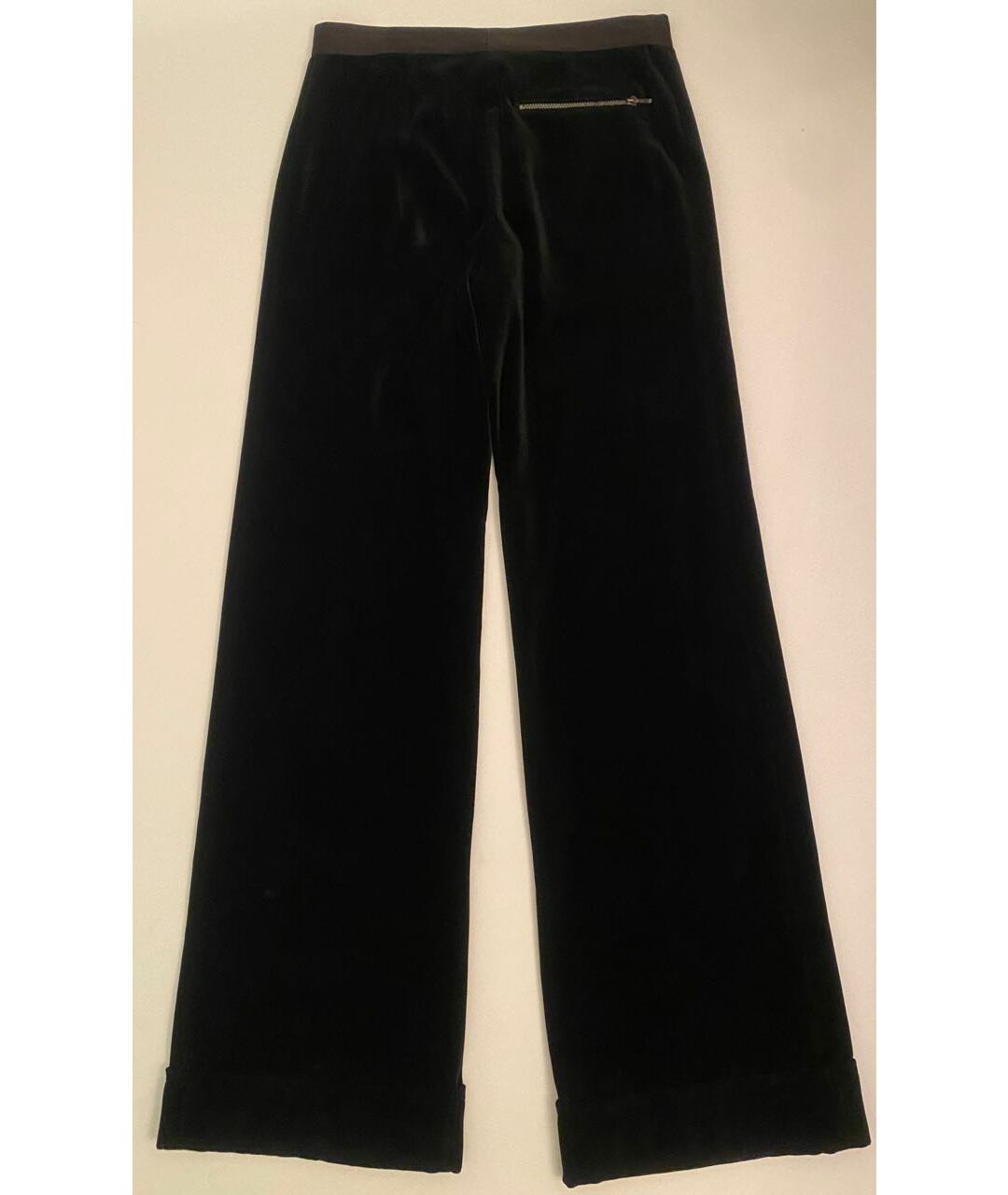 JOHN RICHMOND Черные бархатные брюки широкие, фото 4