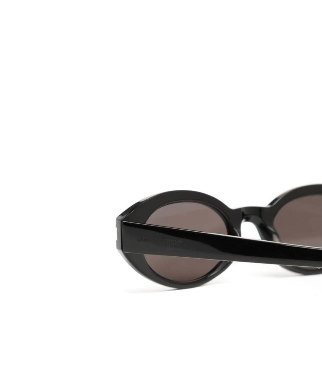 SAINT LAURENT Черные пластиковые солнцезащитные очки, фото 3