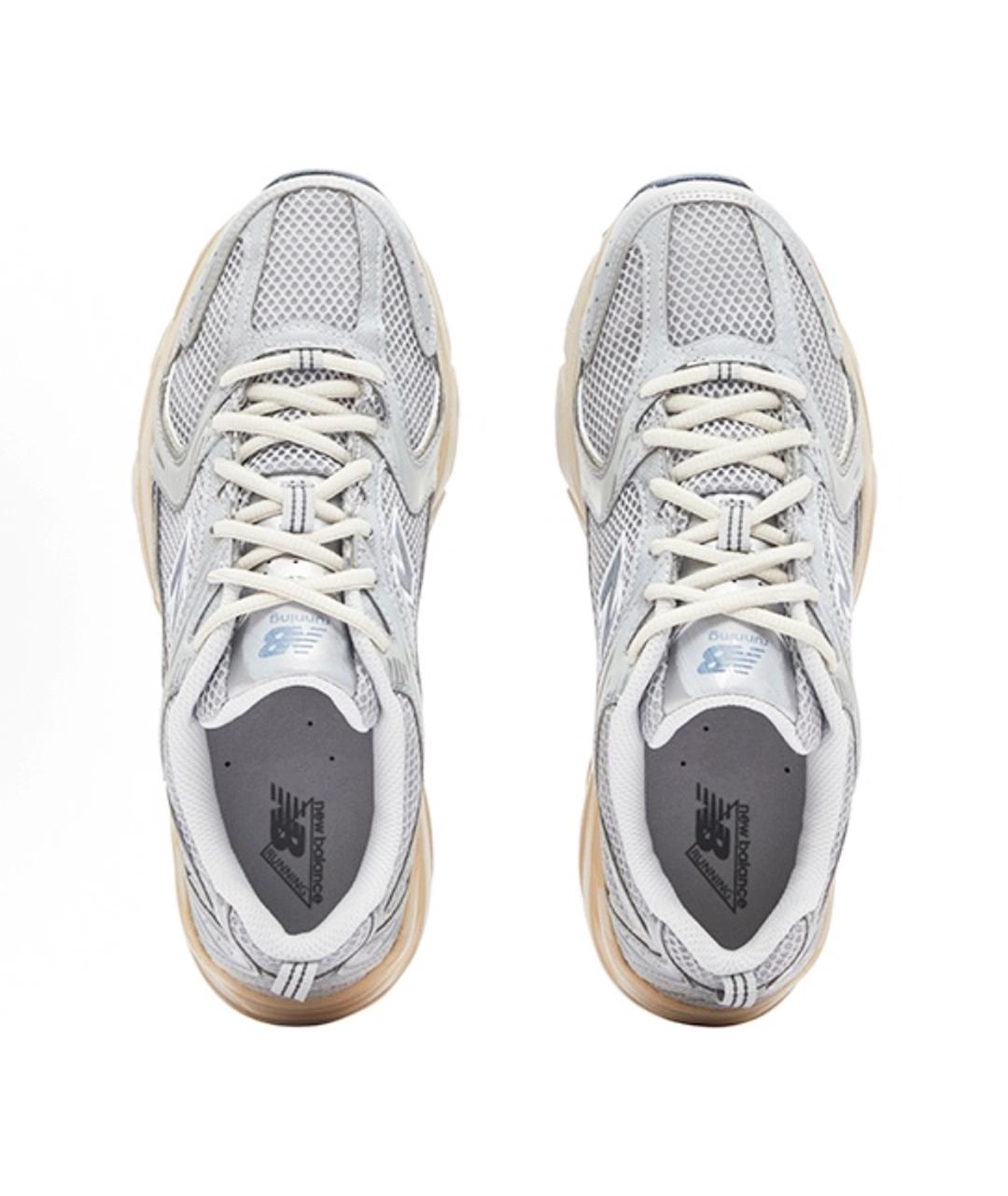 NEW BALANCE Серые текстильные кроссовки, фото 3
