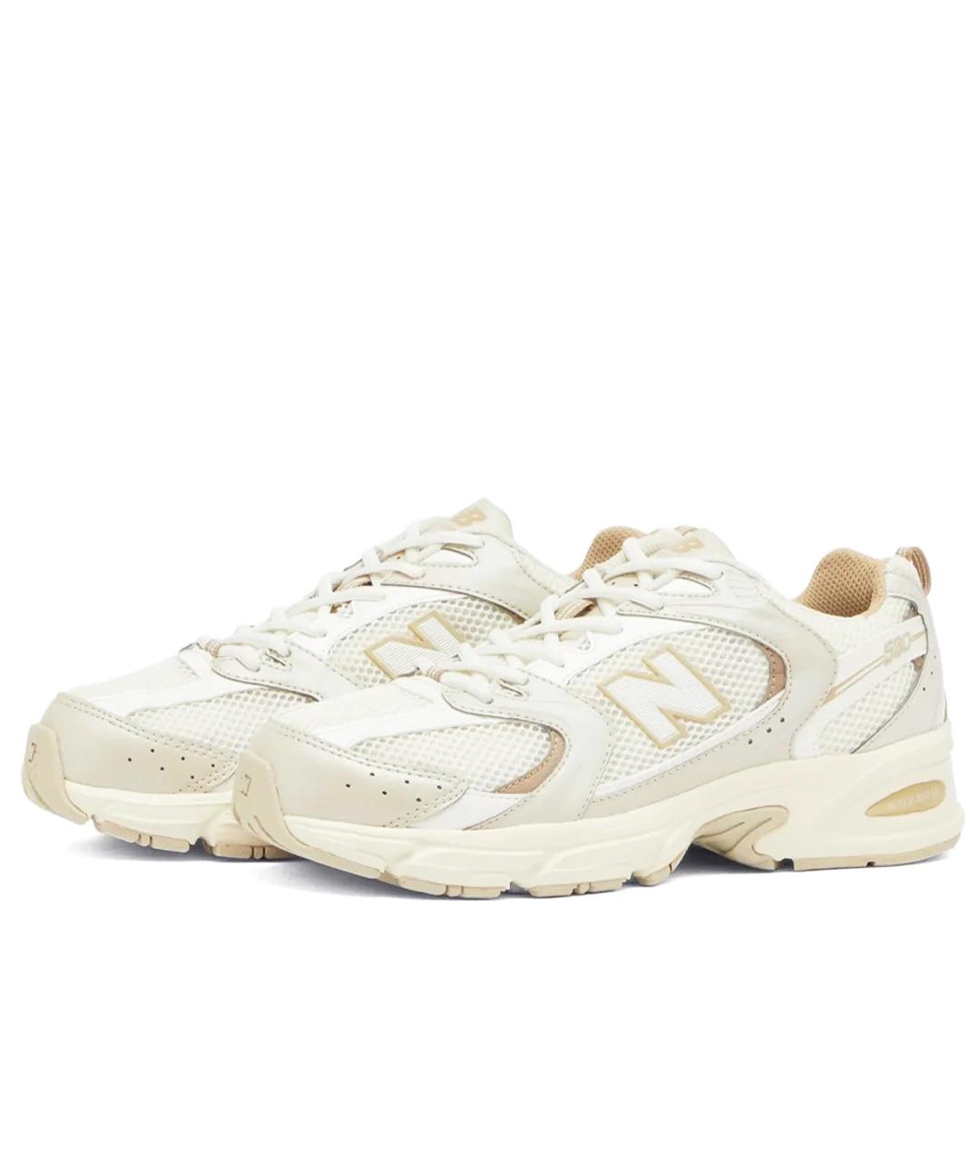 NEW BALANCE Бежевые текстильные кроссовки, фото 2