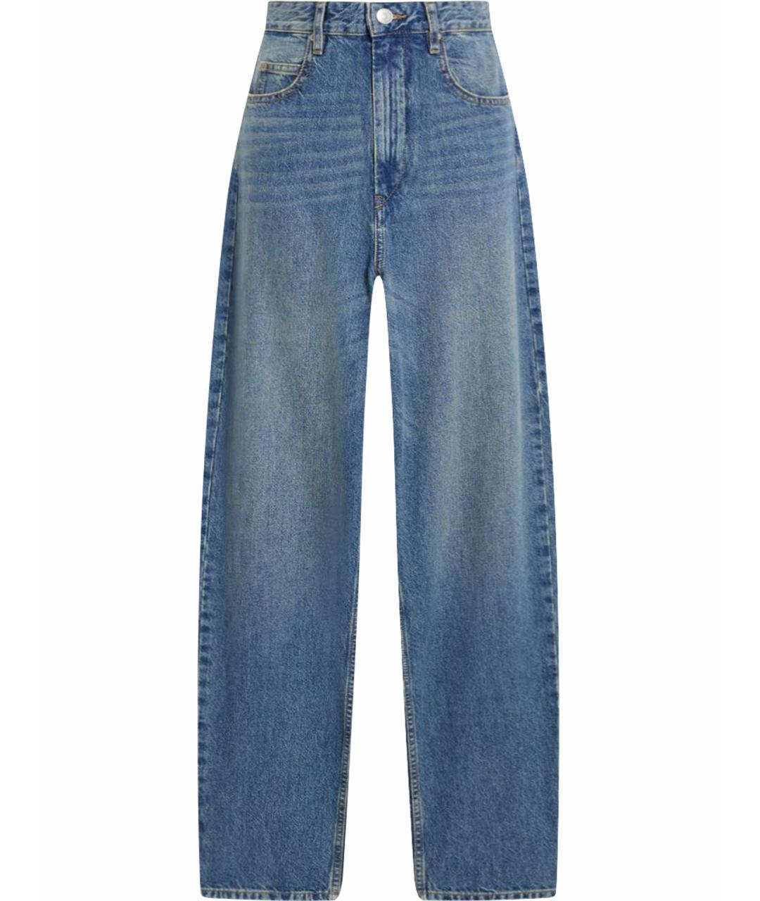 ISABEL MARANT ETOILE Синие хлопковые прямые джинсы, фото 1