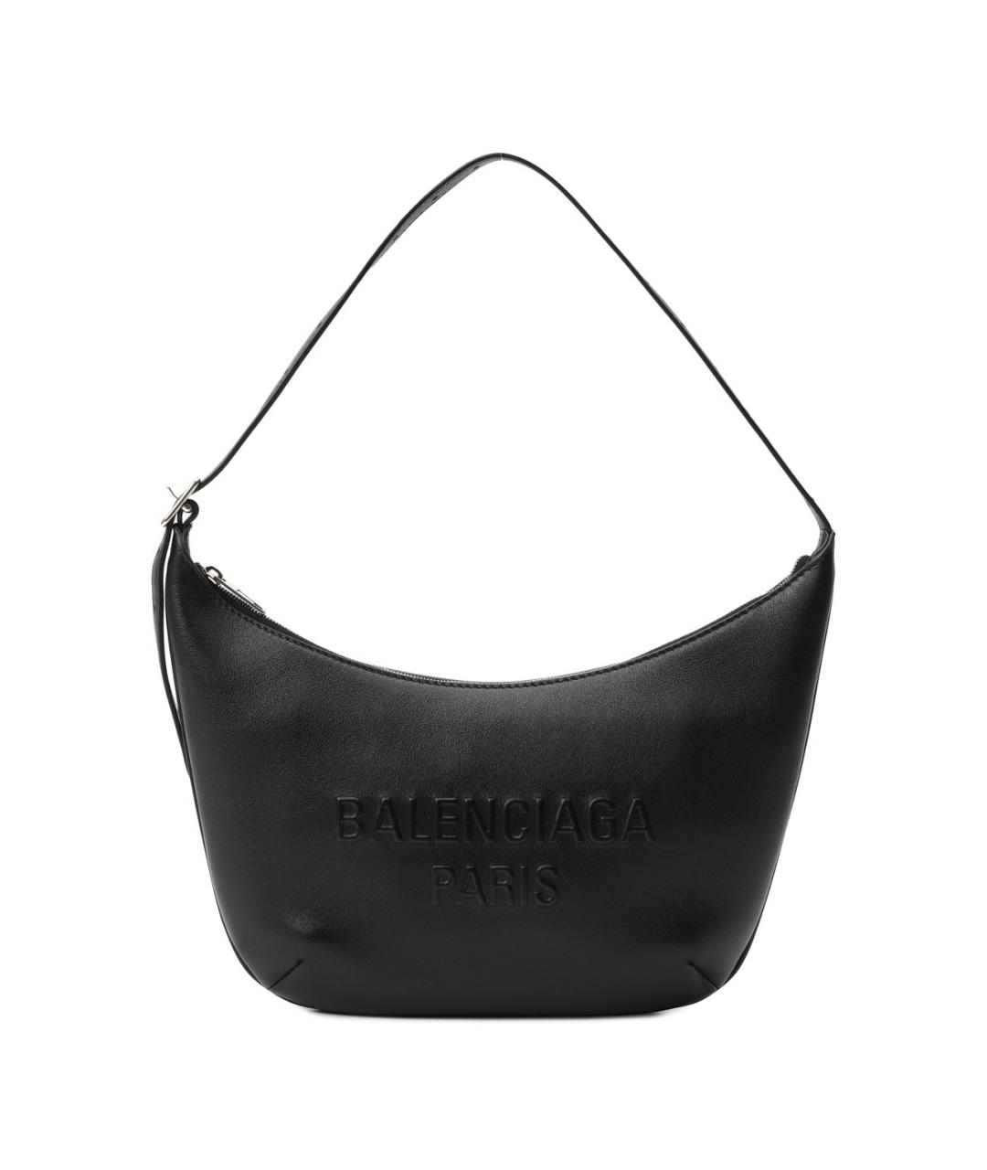 BALENCIAGA Черная кожаная сумка с короткими ручками, фото 6