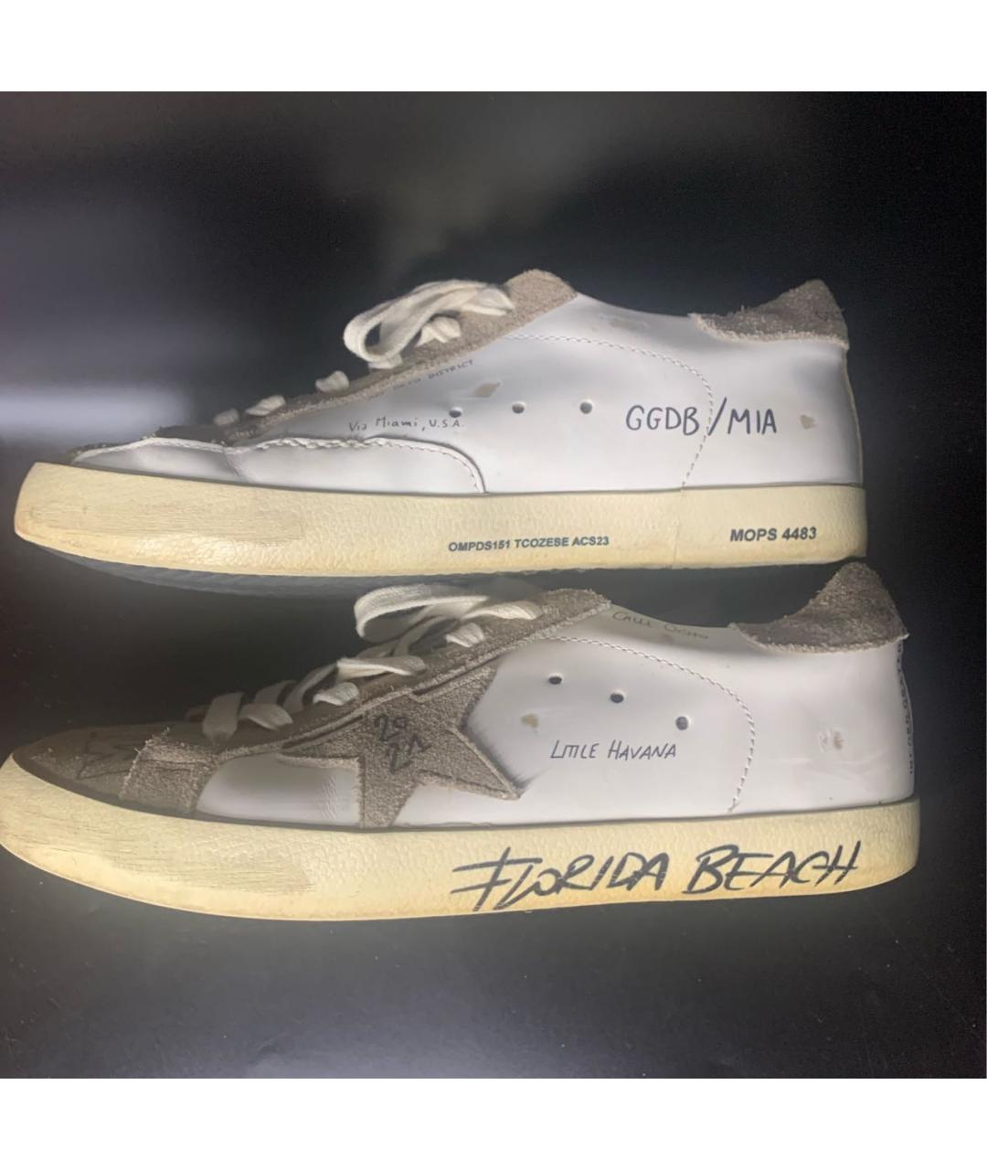 GOLDEN GOOSE DELUXE BRAND Белые кожаные кеды, фото 9
