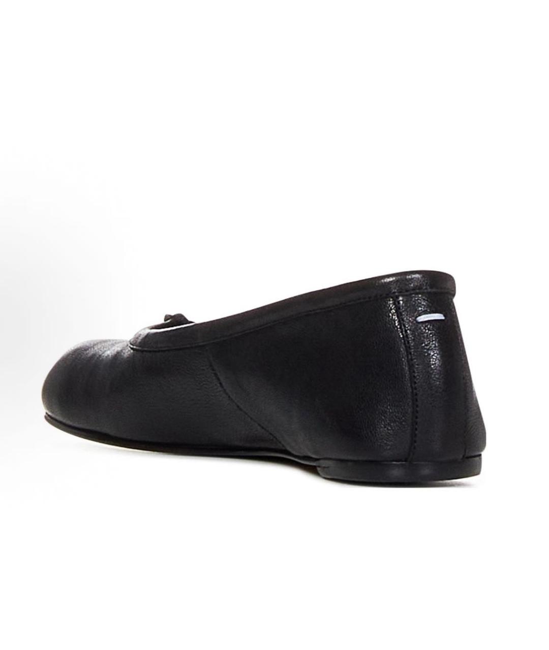 MAISON MARGIELA Черные кожаные балетки, фото 5