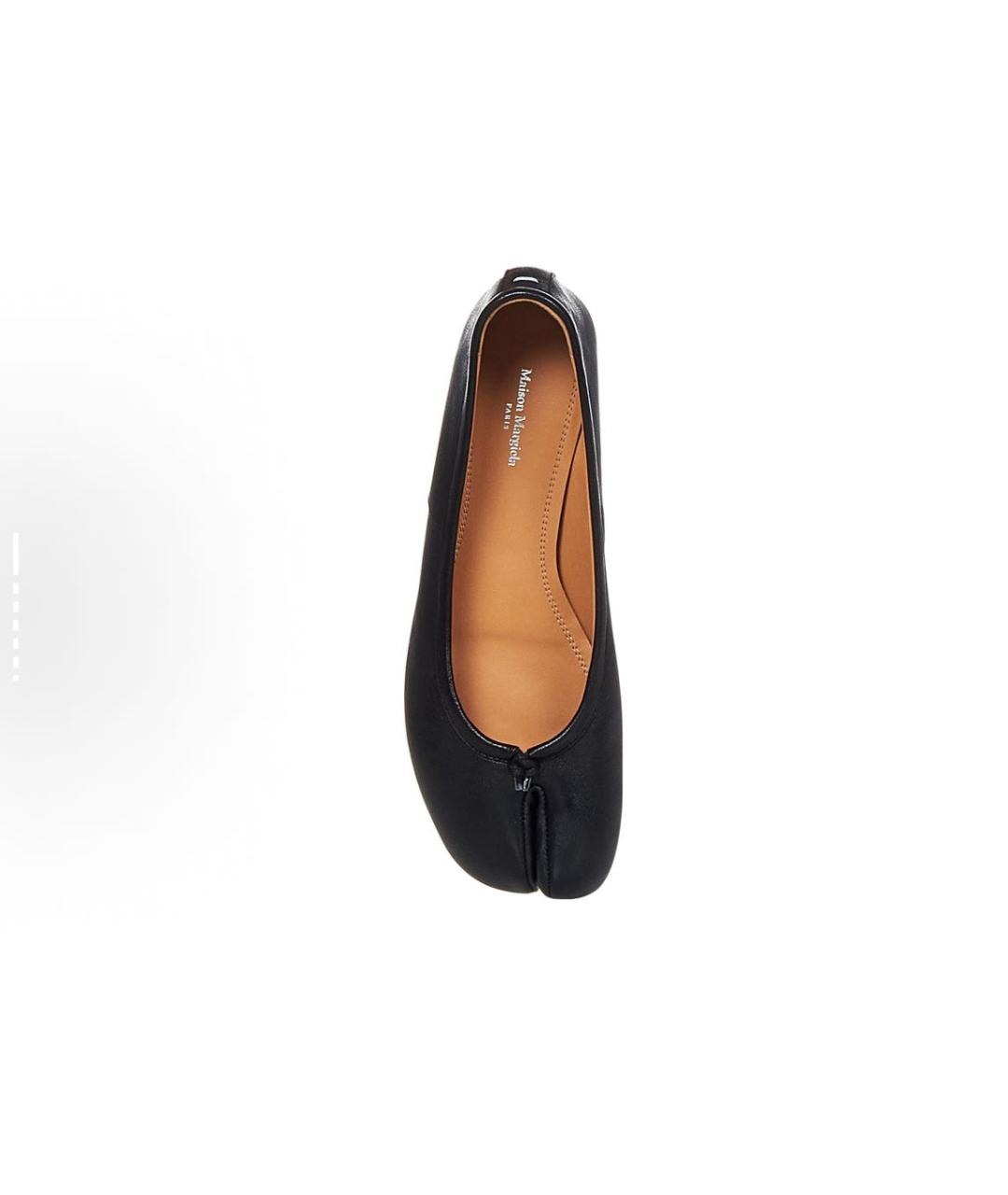 MAISON MARGIELA Черные кожаные балетки, фото 3