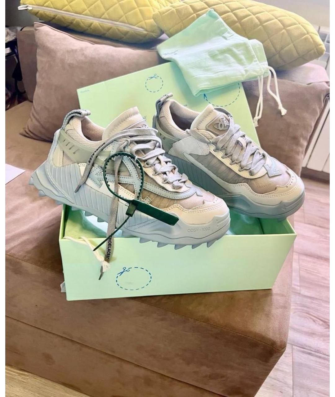 OFF-WHITE Мульти синтетические кроссовки, фото 5