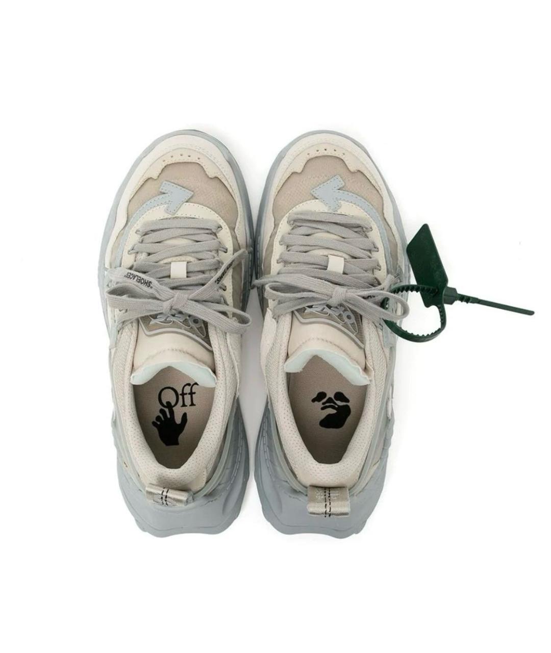 OFF-WHITE Мульти синтетические кроссовки, фото 3