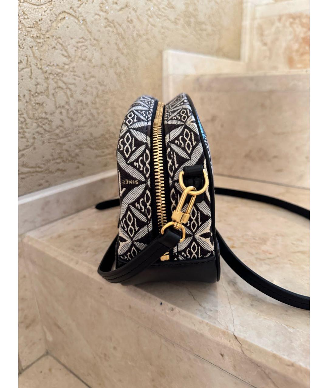 LOUIS VUITTON Черная тканевая сумка через плечо, фото 3
