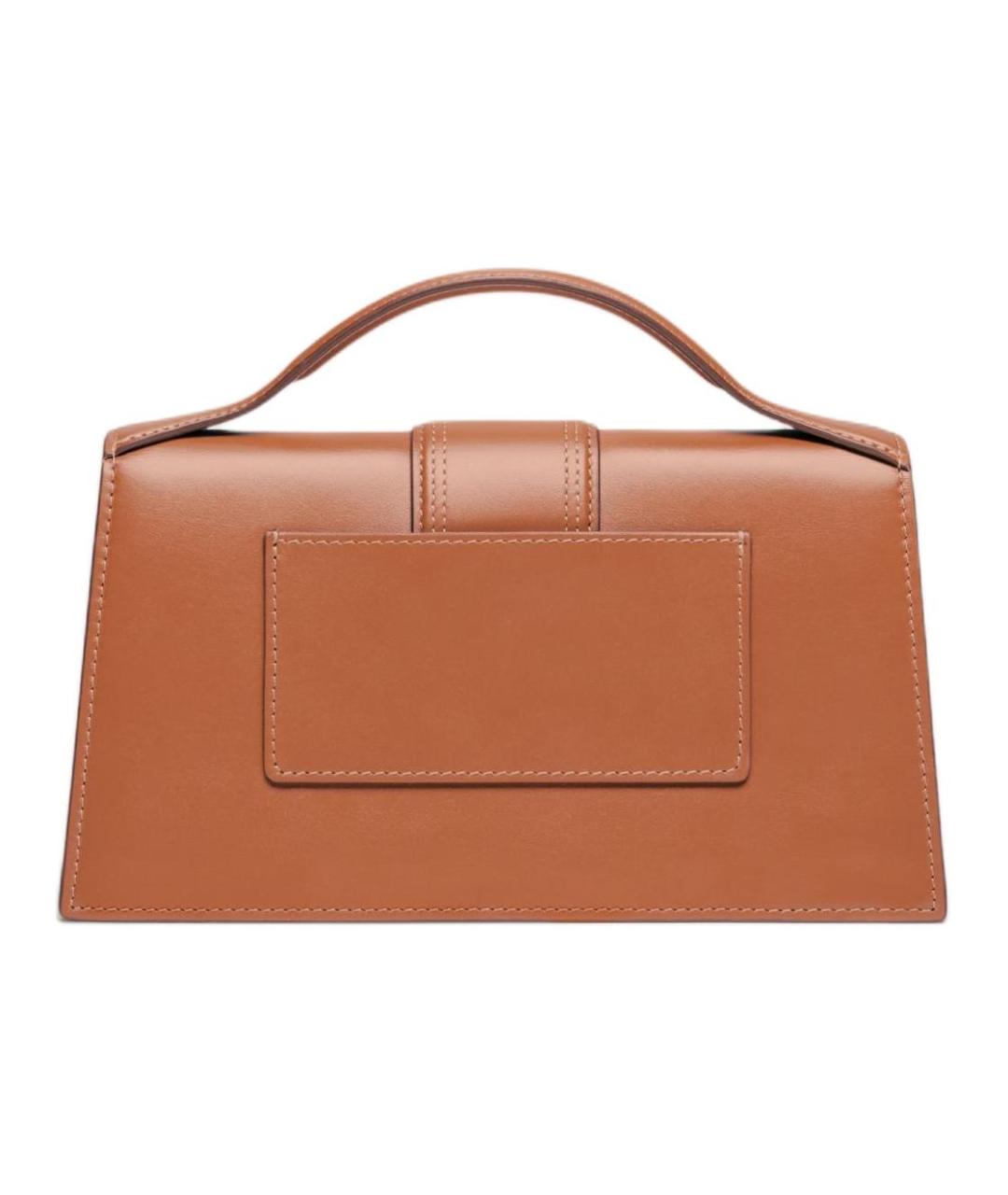 JACQUEMUS Коричневая кожаная сумка через плечо, фото 3