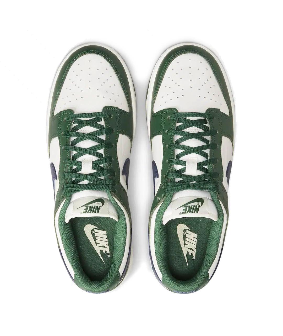 NIKE Зеленые кожаные кроссовки, фото 3