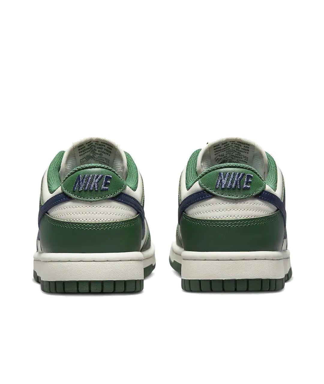 NIKE Зеленые кожаные кроссовки, фото 4