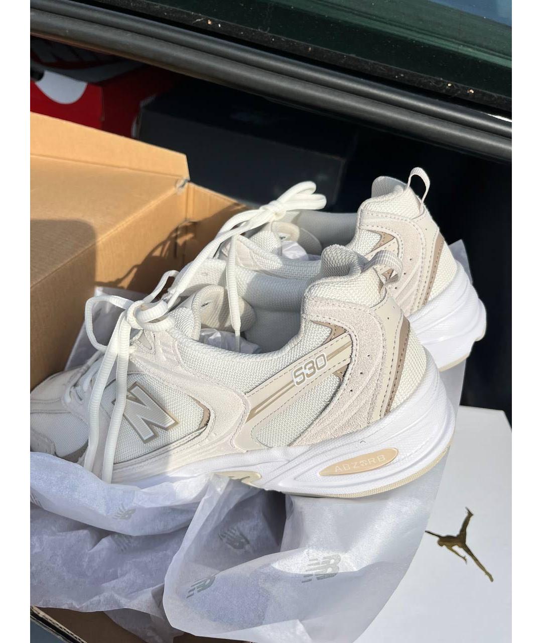 NEW BALANCE Бежевые низкие кроссовки / кеды, фото 4