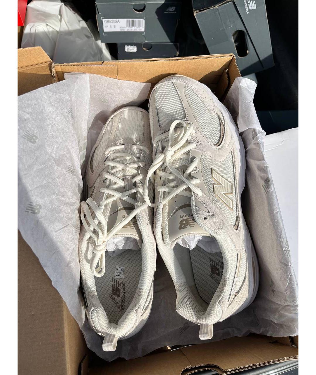 NEW BALANCE Бежевые низкие кроссовки / кеды, фото 3