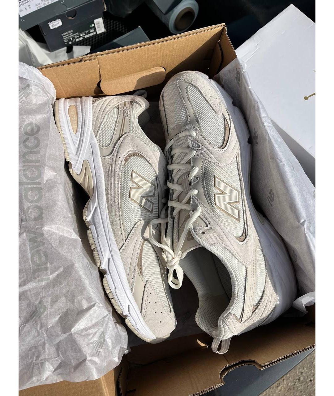 NEW BALANCE Бежевые низкие кроссовки / кеды, фото 2