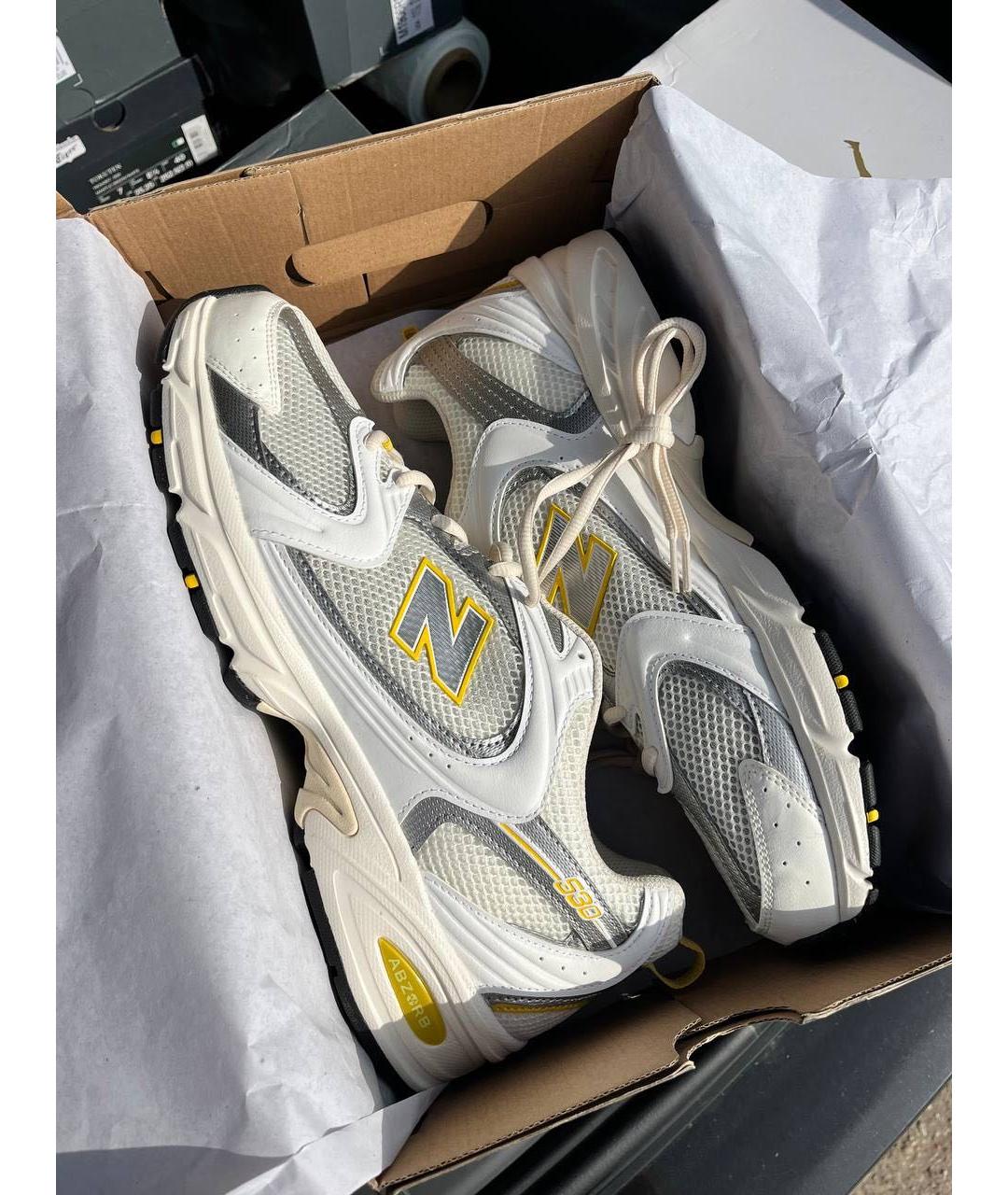 NEW BALANCE Белые низкие кроссовки / кеды, фото 2