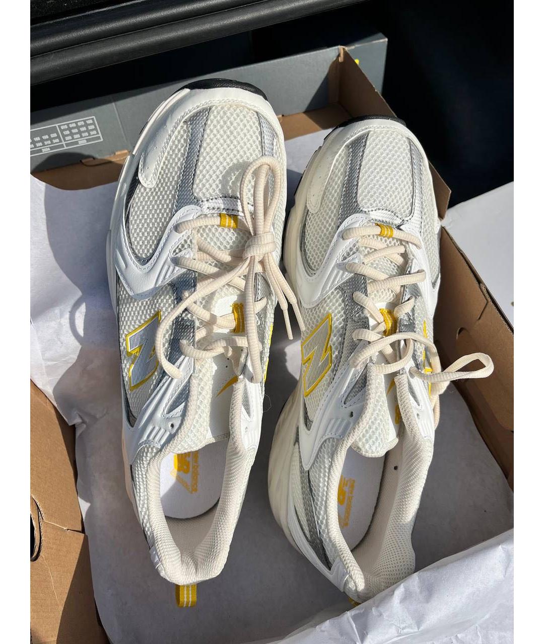 NEW BALANCE Белые низкие кроссовки / кеды, фото 3