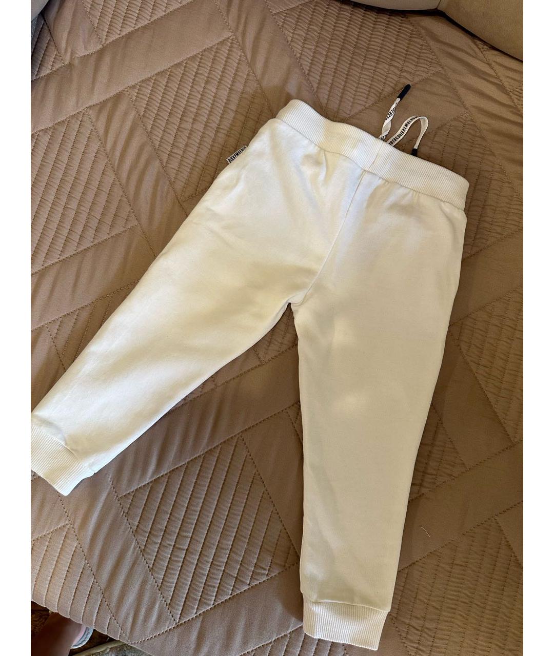 BIKKEMBERGS Белые хлопковые брюки и шорты, фото 2
