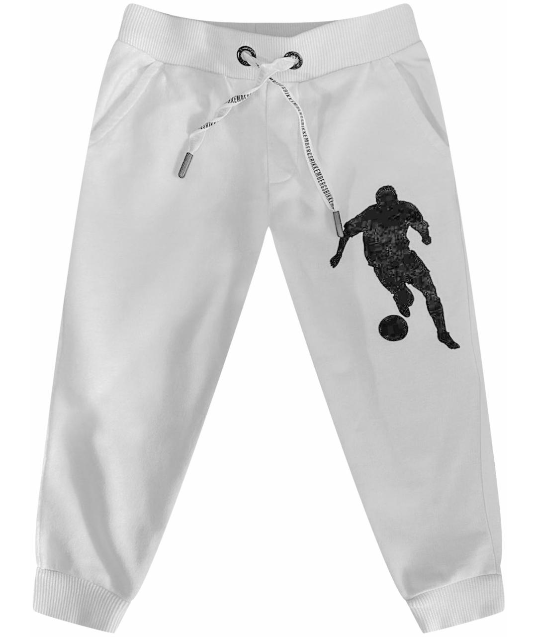 BIKKEMBERGS Белые хлопковые брюки и шорты, фото 1