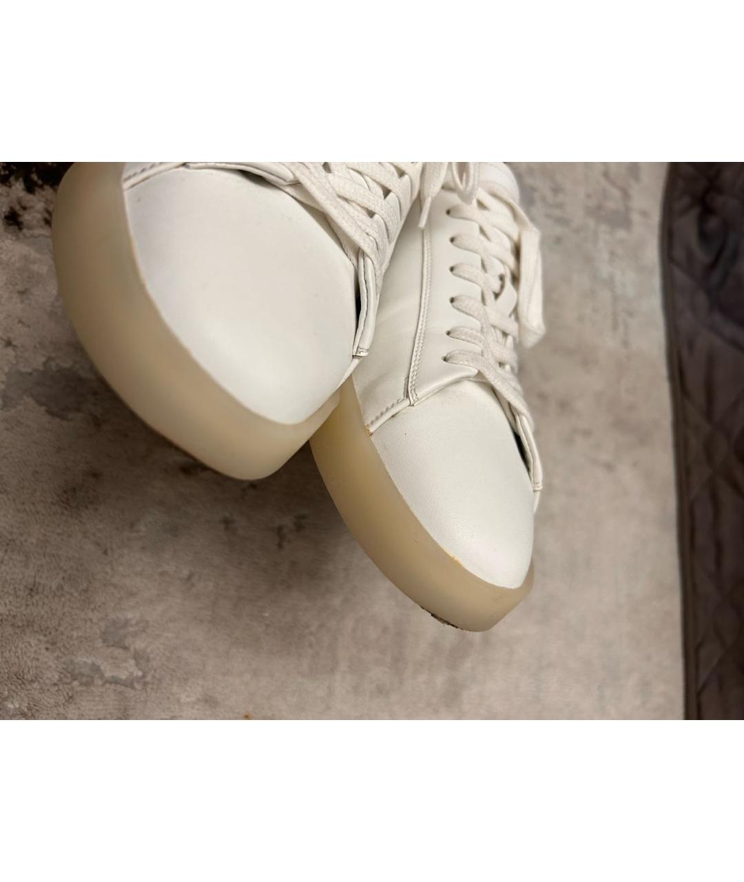 FEAR OF GOD ESSENTIALS Белые кожаные низкие кроссовки / кеды, фото 3