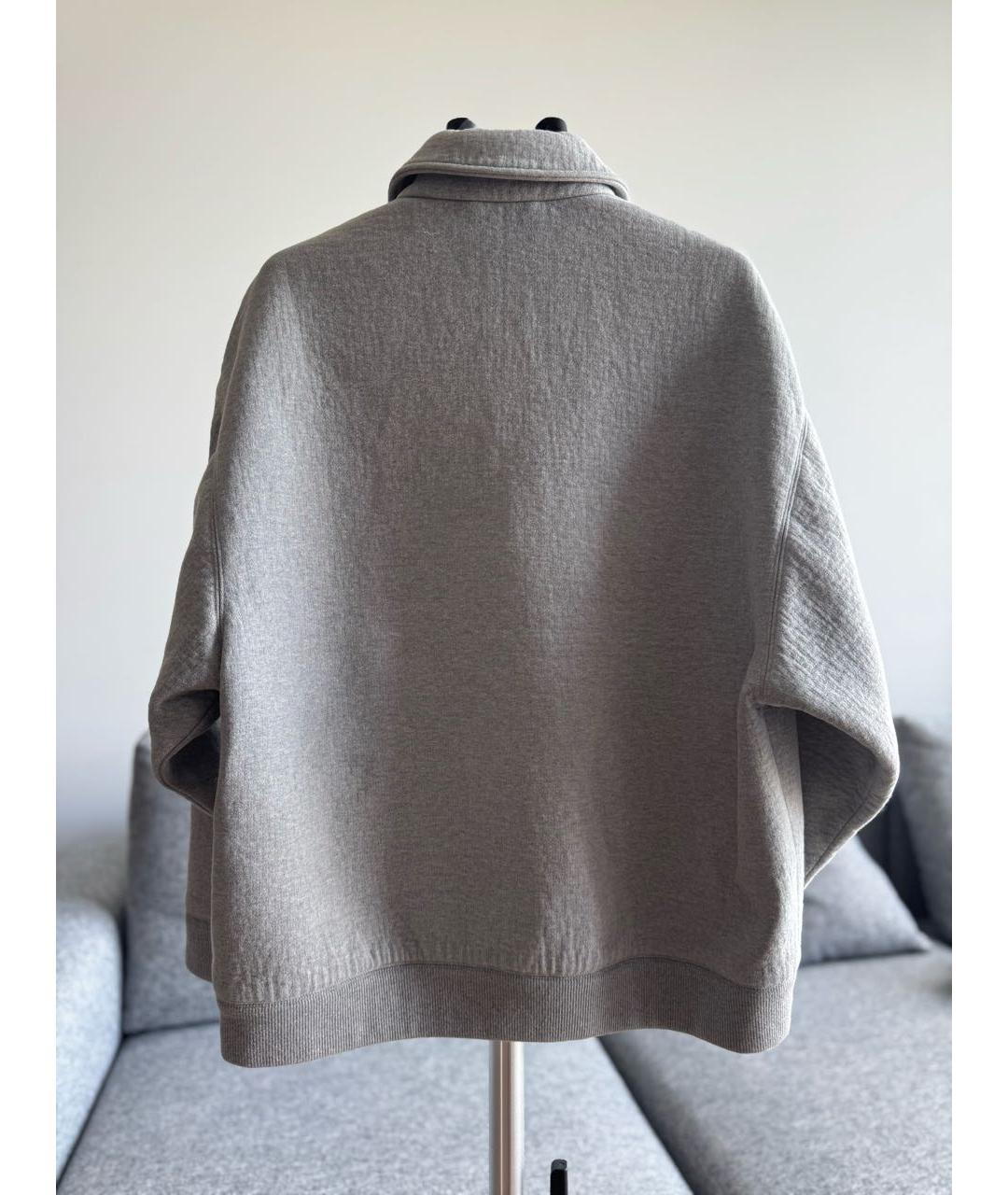 MIU MIU Серая хлопковая куртка, фото 3