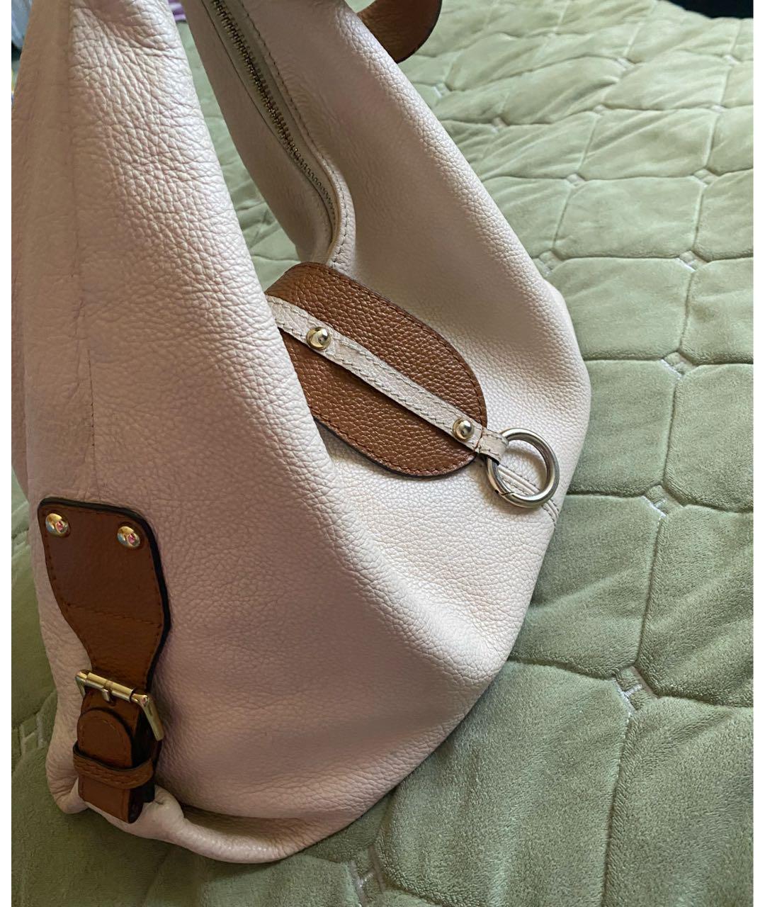 PRADA Бежевая кожаная сумка тоут, фото 8