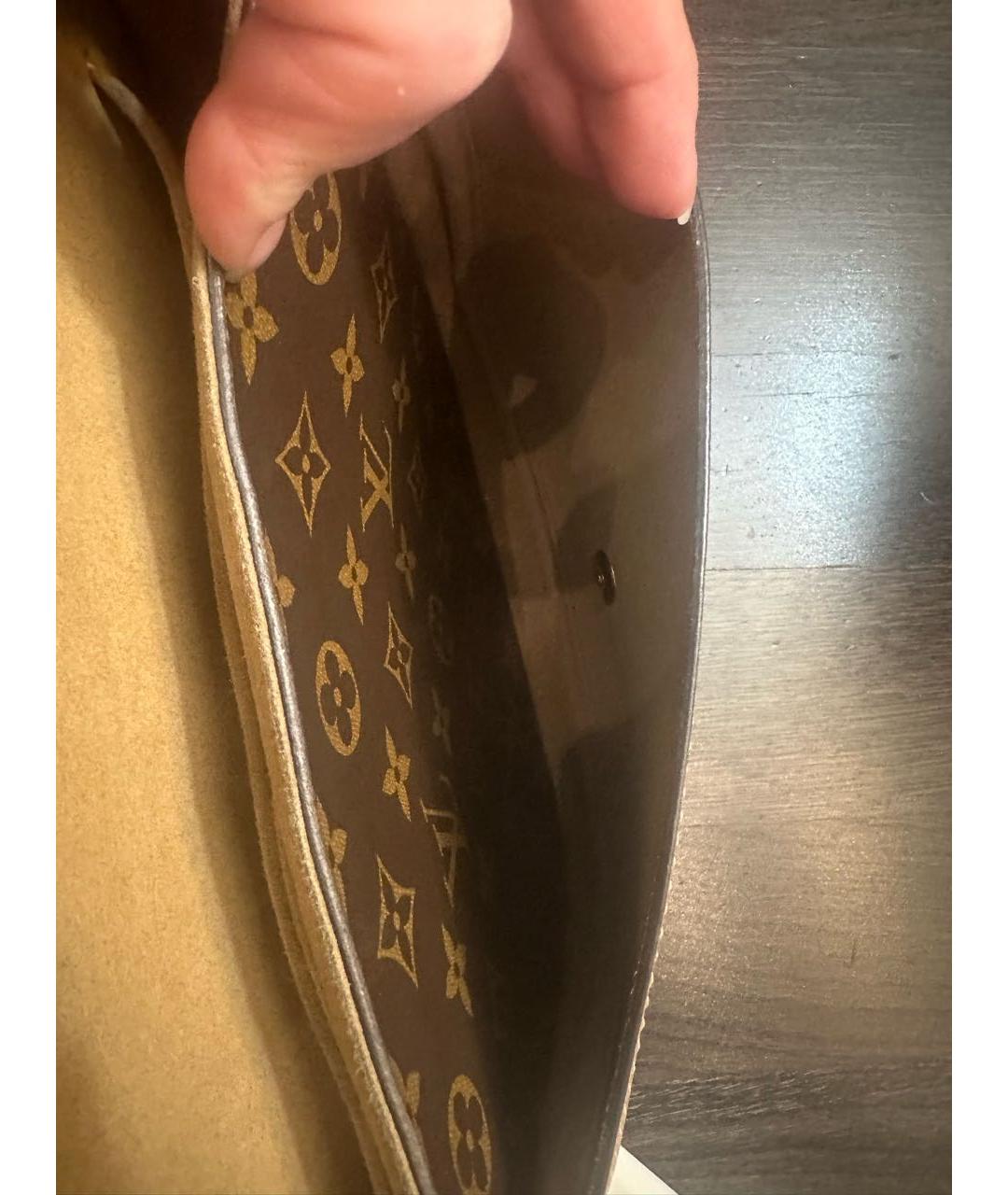 LOUIS VUITTON Коричневая сумка через плечо, фото 5