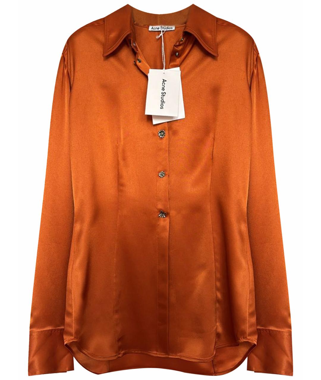 ACNE STUDIOS Оранжевая ацетатная блузы, фото 1