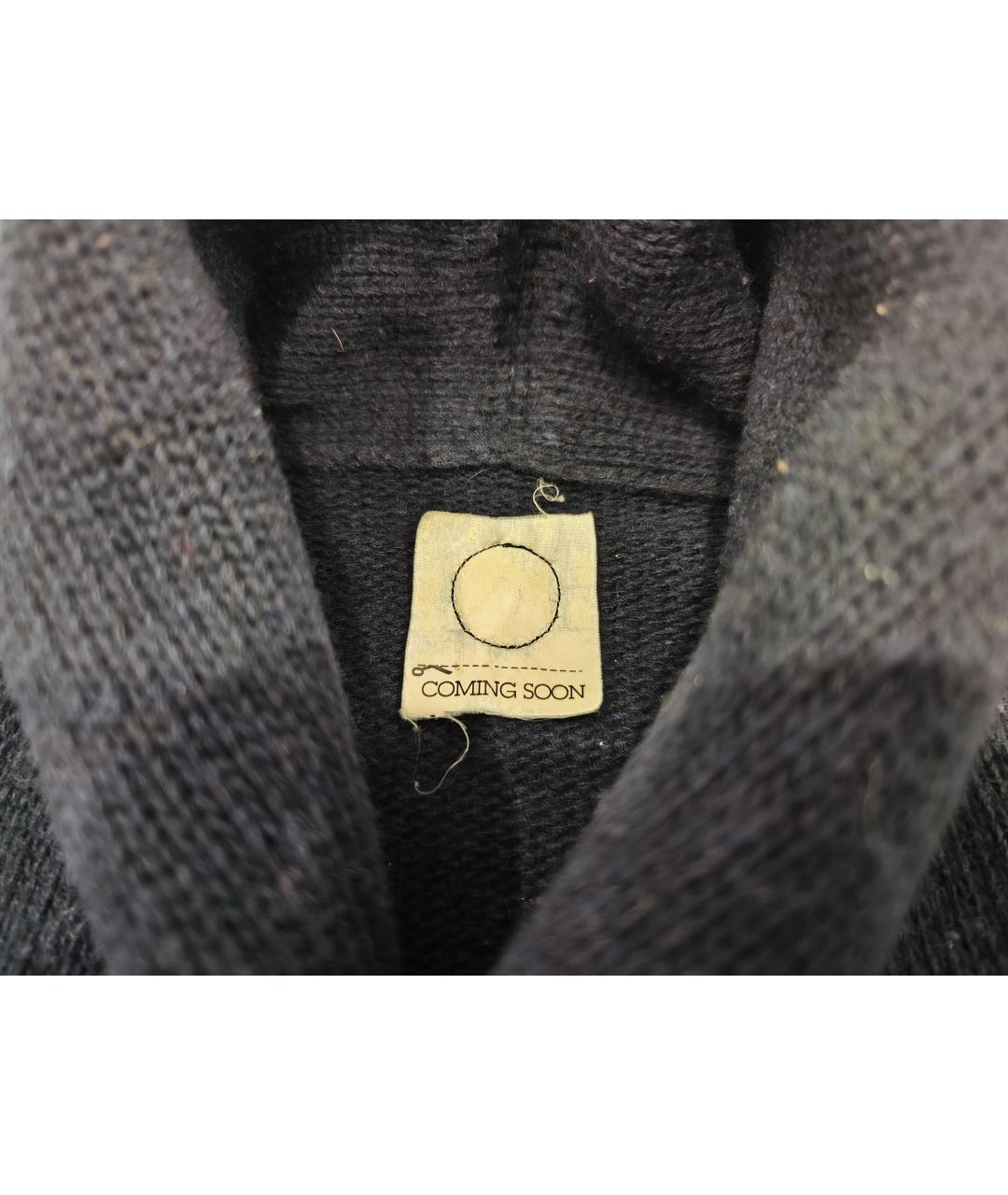 YOHJI YAMAMOTO Темно-синий шерстяной кардиган, фото 3