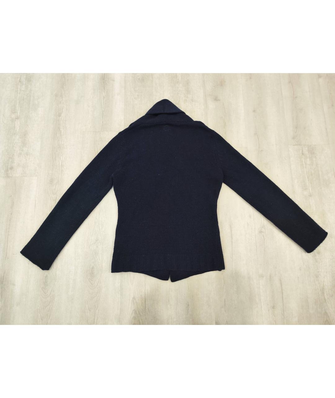 YOHJI YAMAMOTO Темно-синий шерстяной кардиган, фото 2