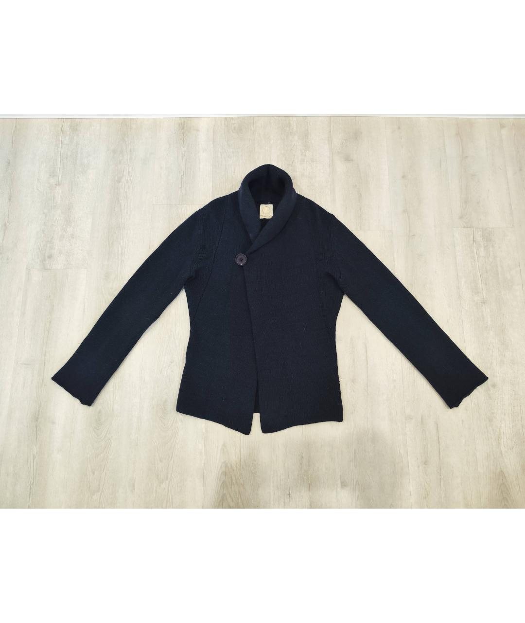 YOHJI YAMAMOTO Темно-синий шерстяной кардиган, фото 6