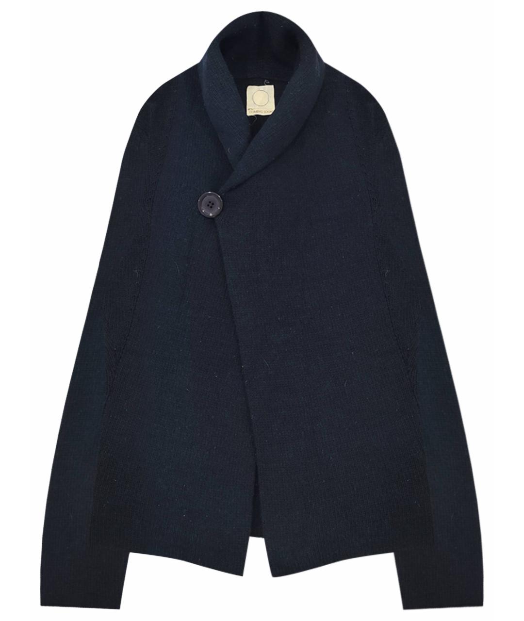 YOHJI YAMAMOTO Темно-синий шерстяной кардиган, фото 1