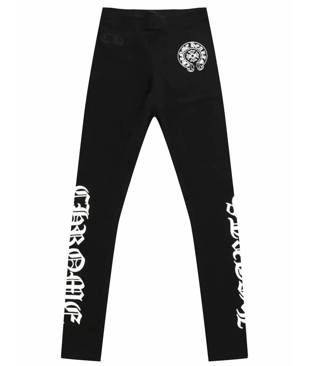 CHROME HEARTS Черные хлопковые леггинсы и велосипедки, фото 1