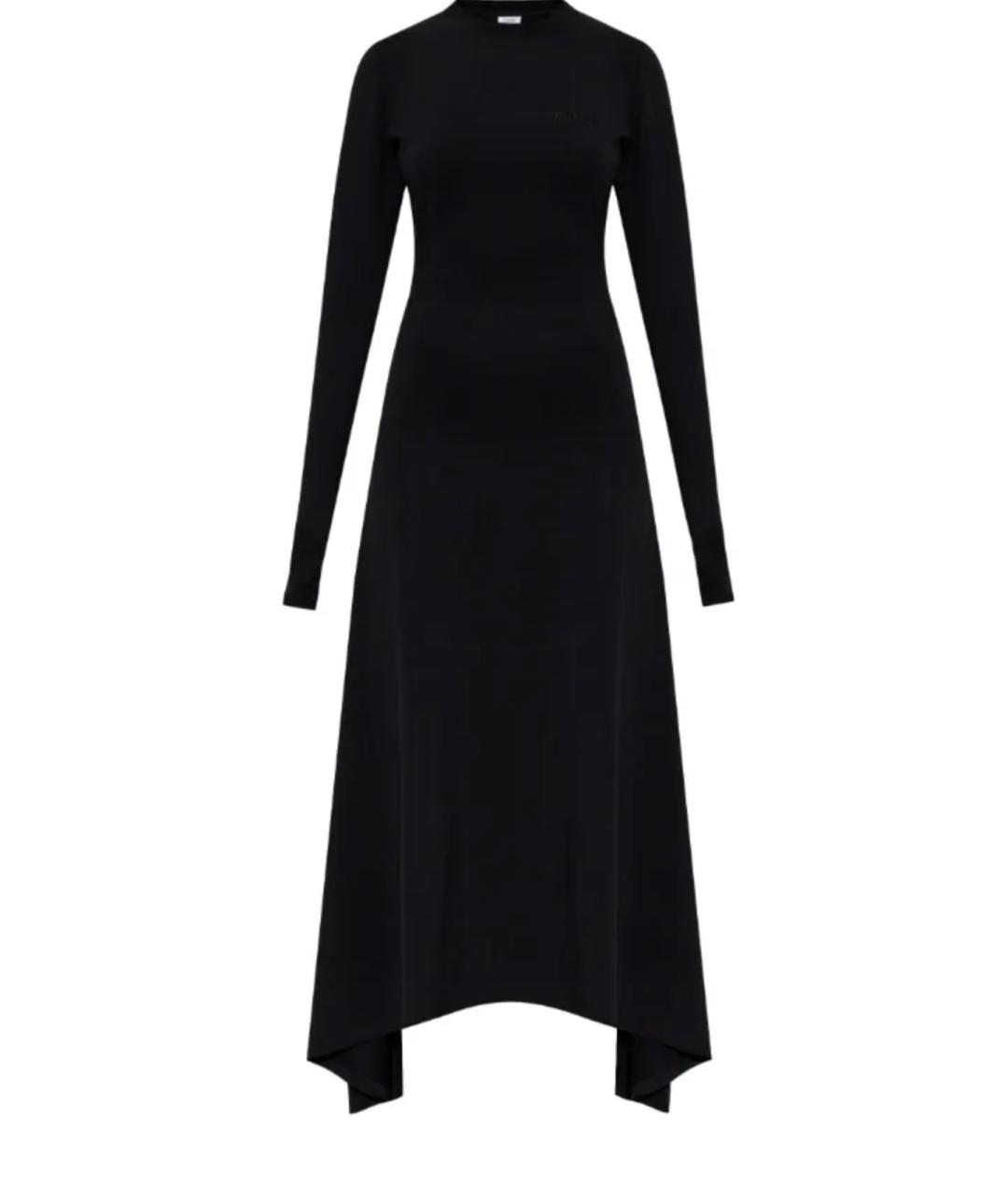 VETEMENTS Черное хлопко-эластановое платье, фото 1