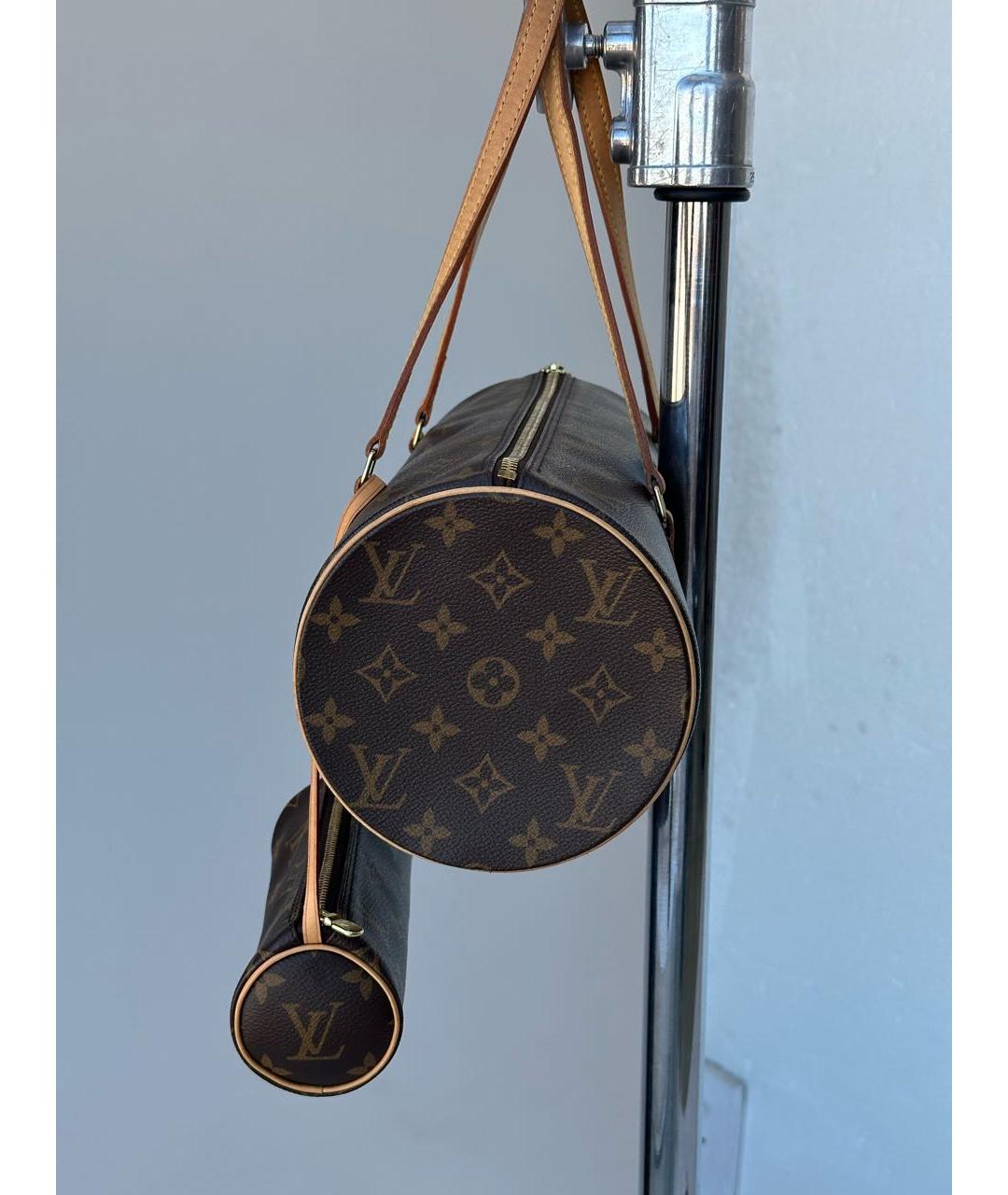 LOUIS VUITTON Коричневая сумка с короткими ручками, фото 3