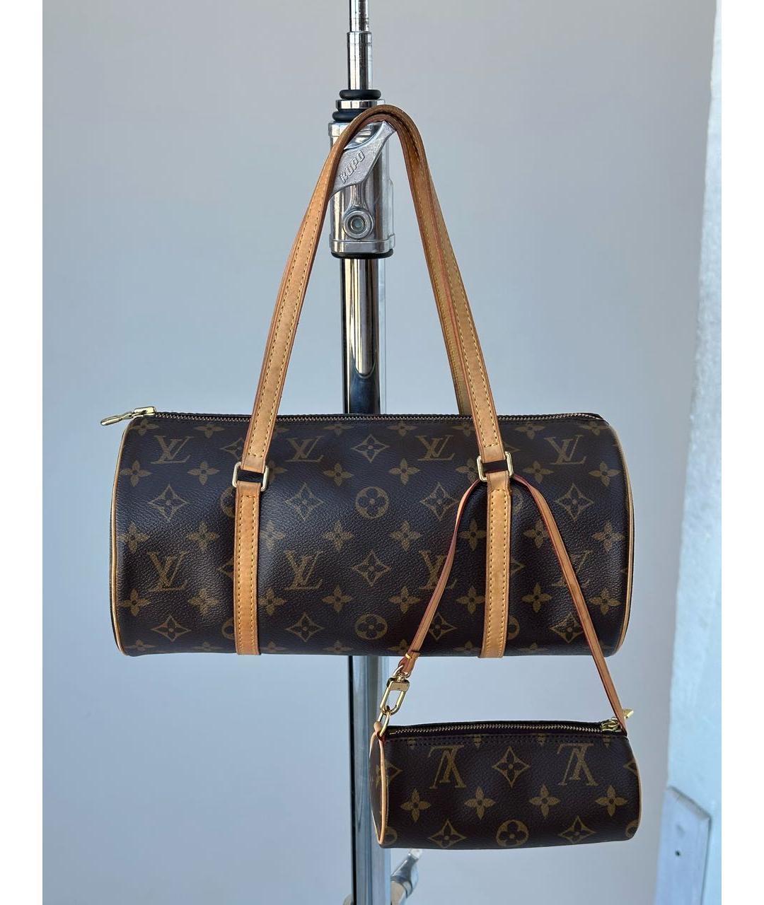 LOUIS VUITTON Коричневая сумка с короткими ручками, фото 9